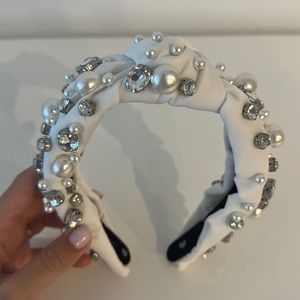 Lele Sadoughi x Stoney Clover Lane Blanc Headband